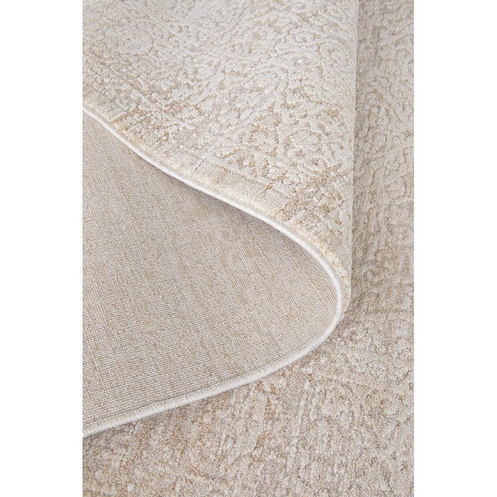 Emma Blomfield Veil Natural Runner Rug featuring abstract textured pattern in cream, beige, taupe on white, woven wool