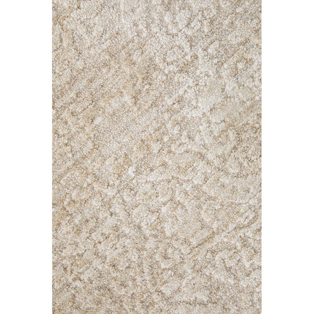 Emma Blomfield Veil Natural Rug featuring shaggy textured pile in cream, beige, taupe on white background, hand-tufted wool