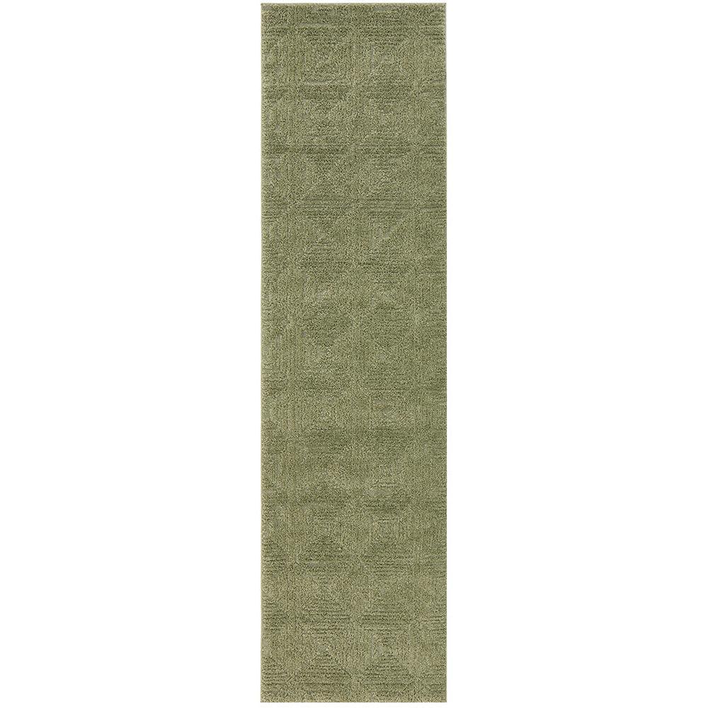 Marigold Shilo Green Rug featuring a textured solid pattern in olive green, Rug Culture
