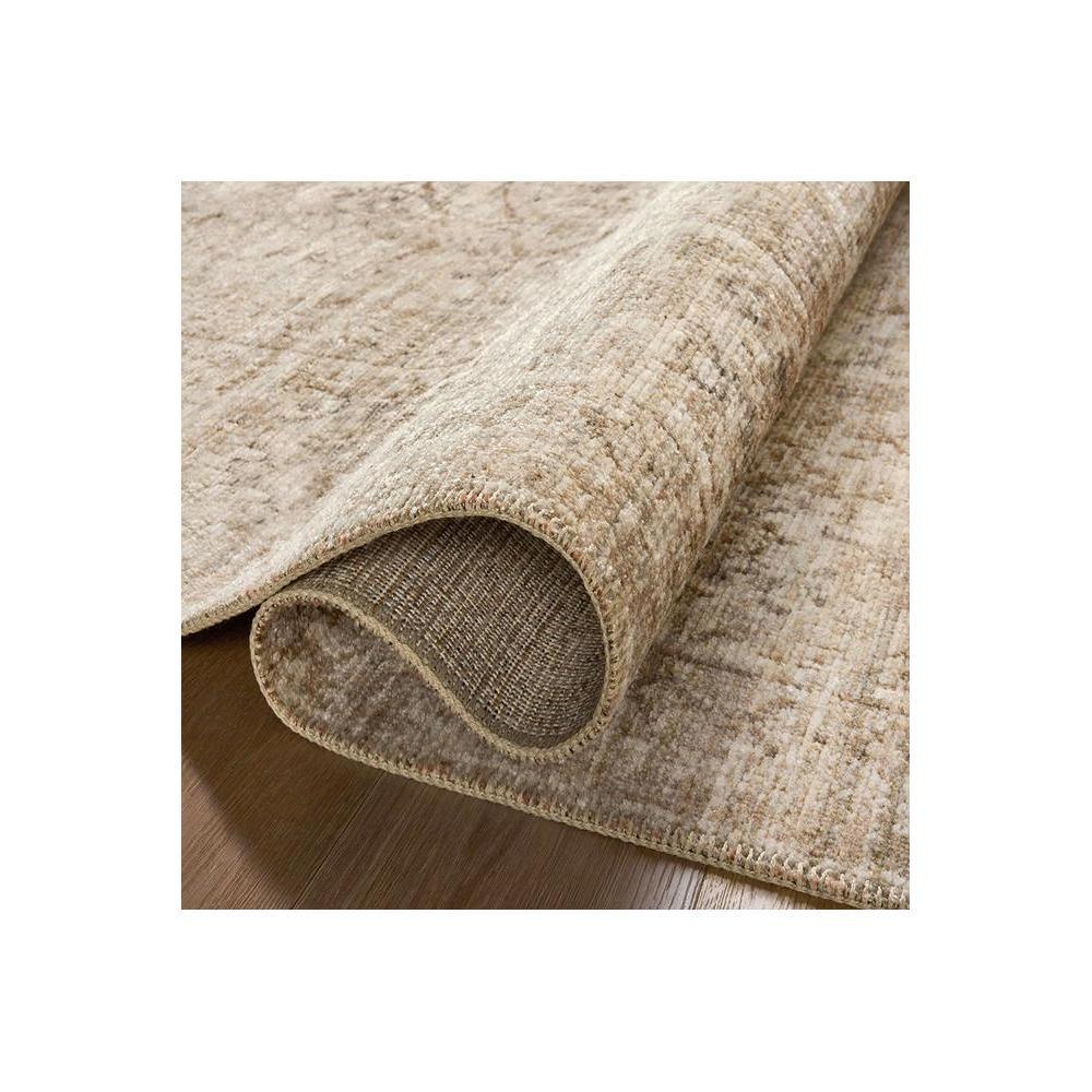 Heritage Ivory Rug featuring distressed pattern in ivory, beige and taupe on warm ivory background, hand-tufted wool