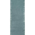 Long rectangular blue bath mat on a white background