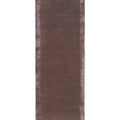 Brown rectangular rug on a white background