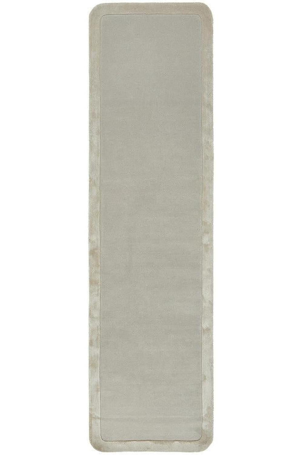 Rectangular gray bath mat on a white background