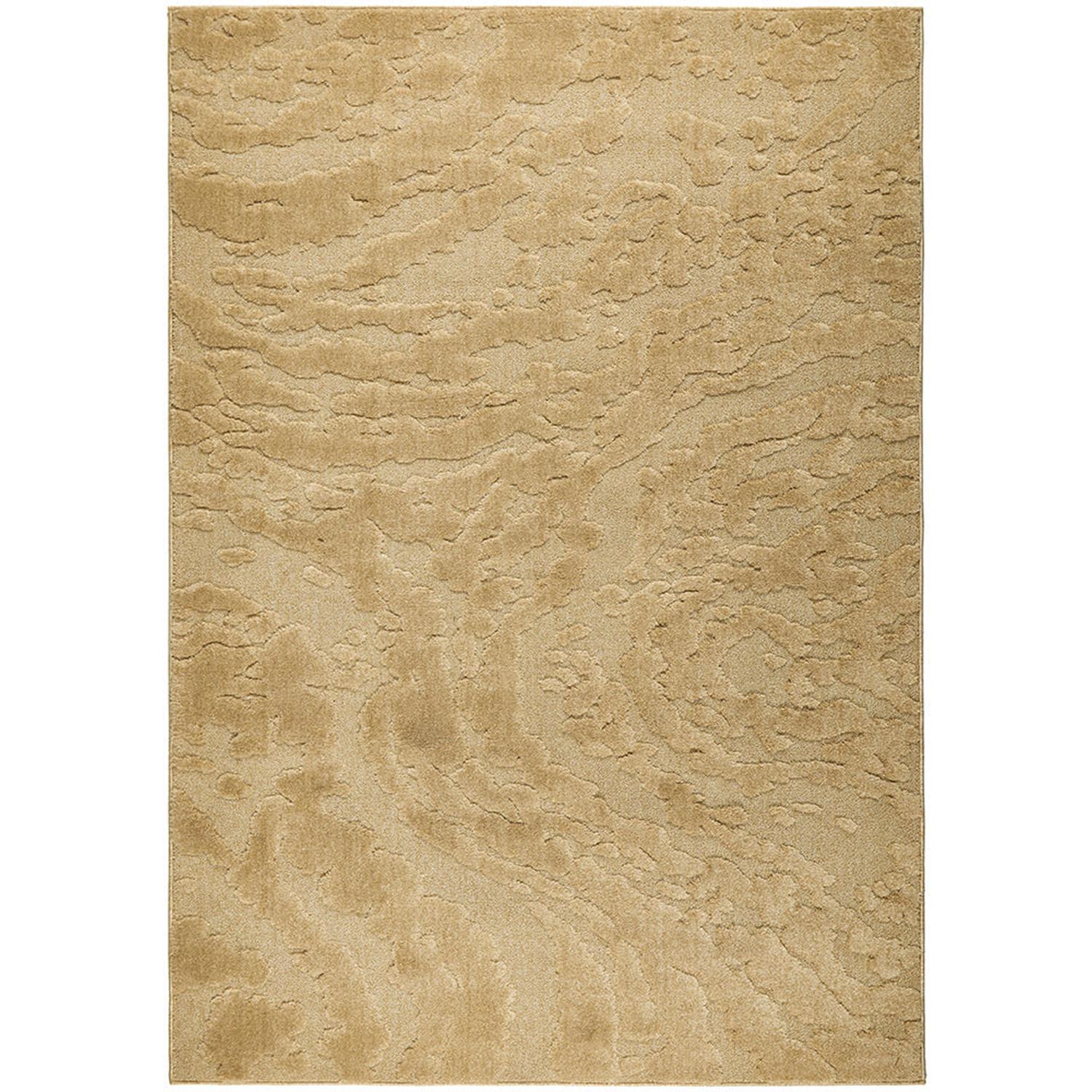 Beige textured rug with a subtle pattern