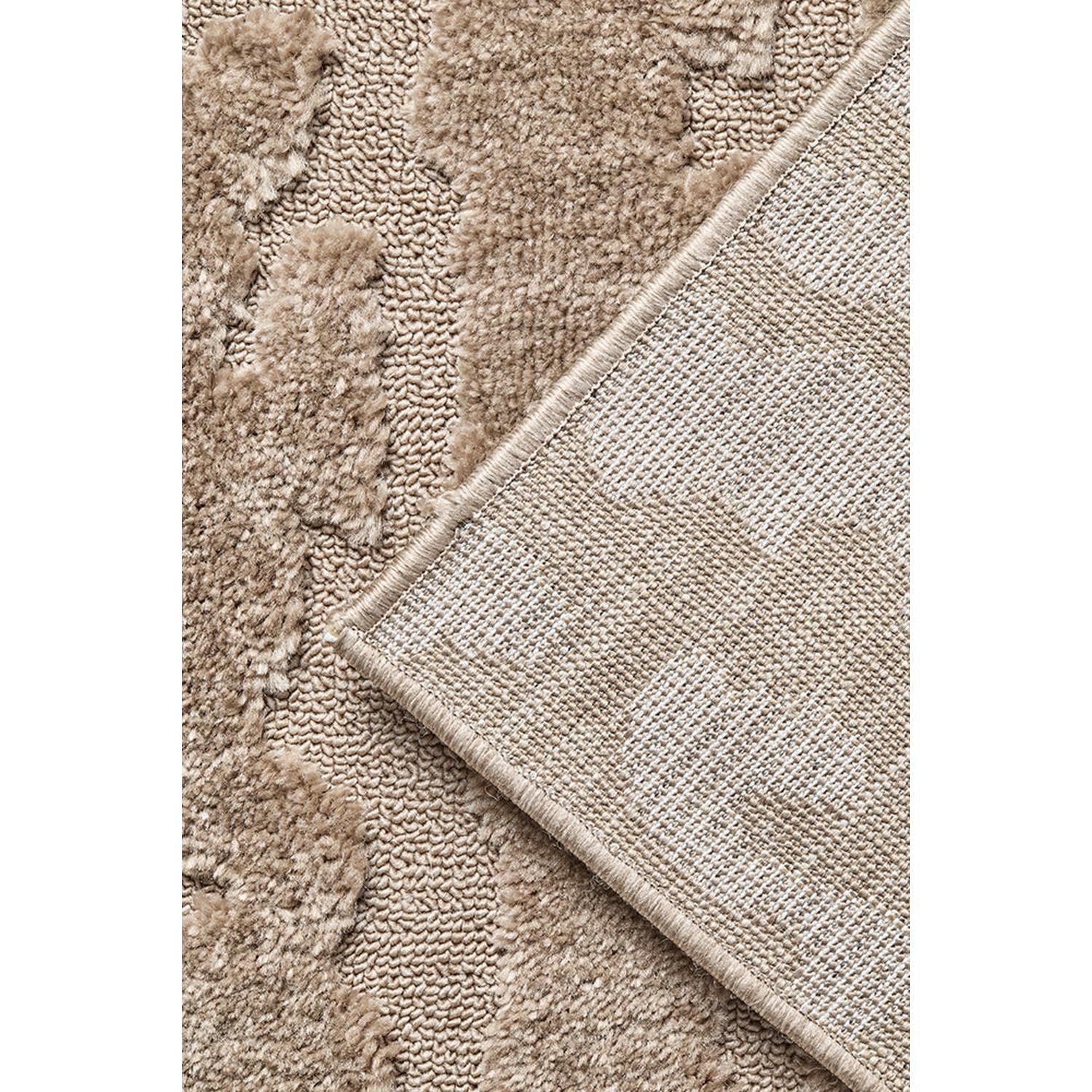 Haven Nyla Latte Runner Rug featuring textured shag in latte beige and ivory on cream background, hand-tufted wool