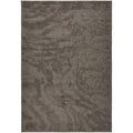 Textured gray area rug with a subtle pattern