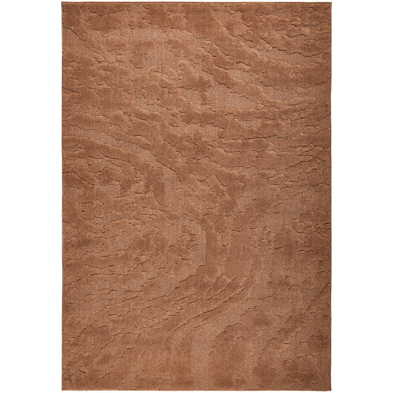 Brown textured rug