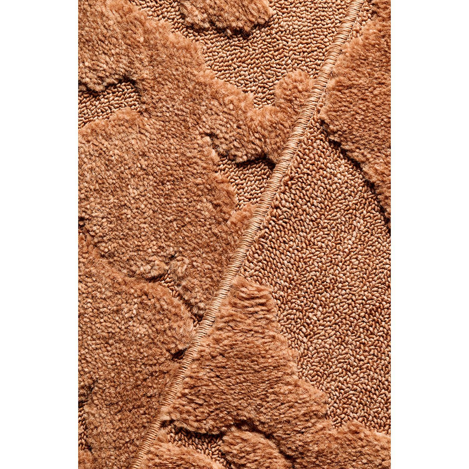 Haven Nyla Rust Rug featuring plush textured pattern in rust, copper and terracotta on warm rust background, hand-tufted wool