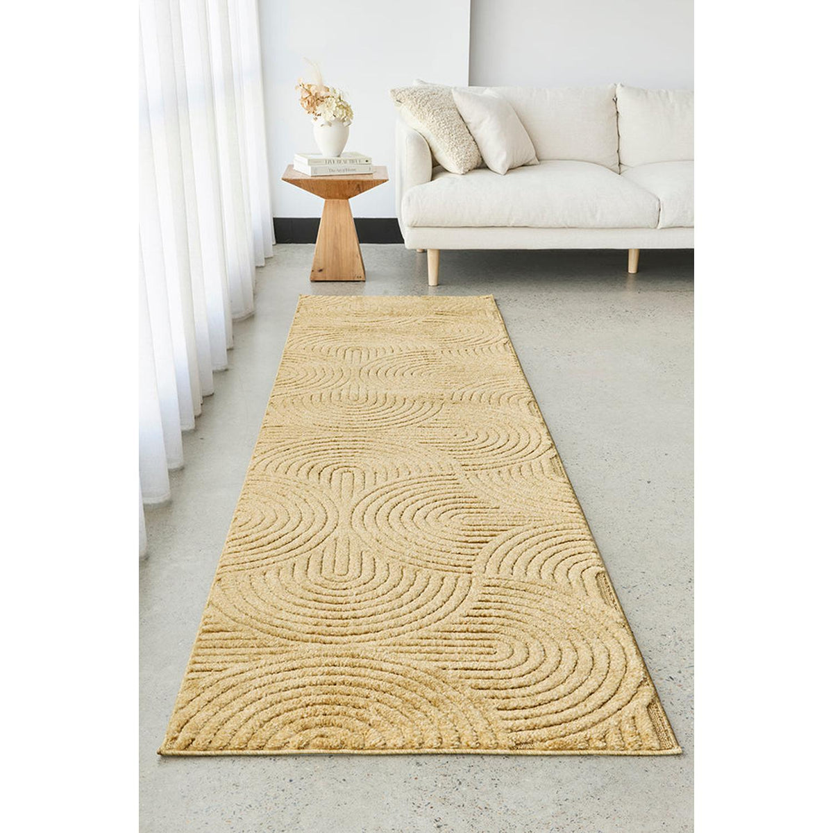 Haven Zina Gold Runner Rug