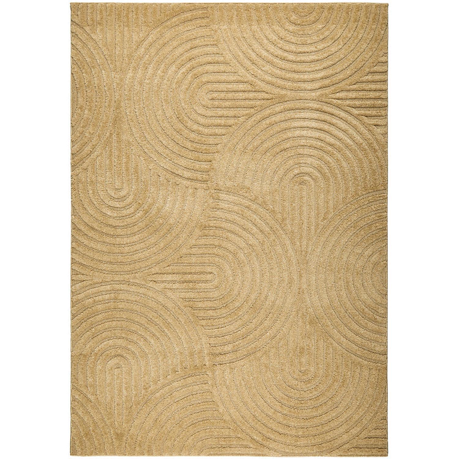 Beige rug with a textured pattern