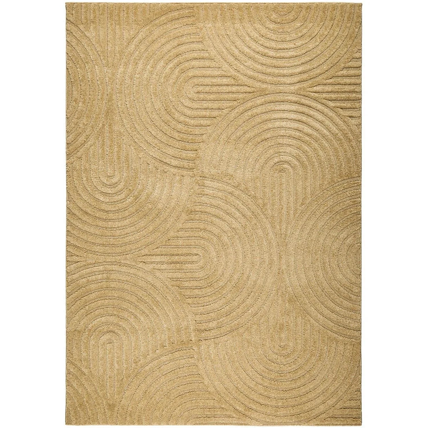 Beige rug with a textured pattern