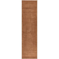 Brown textured rug on a white background