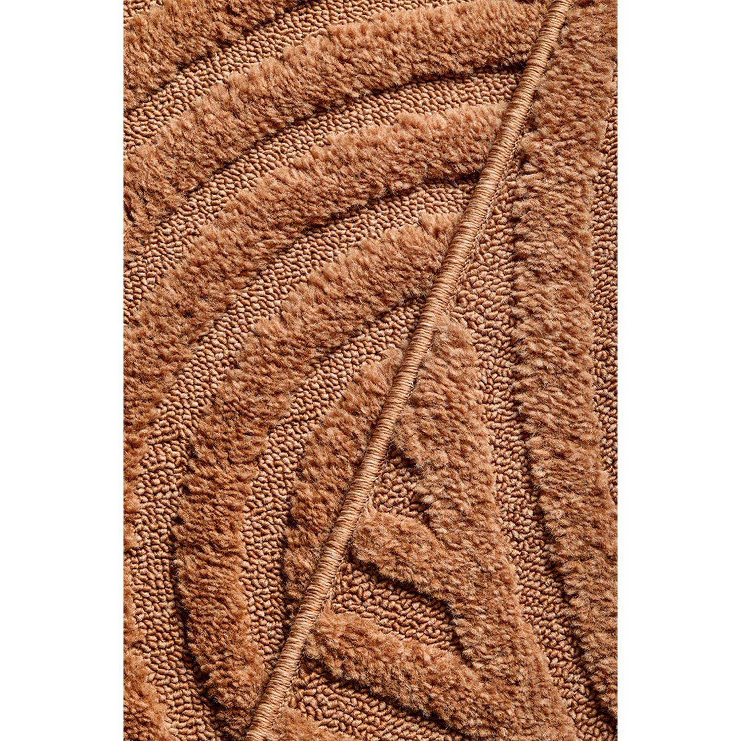 Haven Zina Rust Rug featuring shaggy loop pile in rust, copper and terracotta on warm rust background, machine-woven polyester