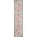 Kindred Coco Peach Runner featuring antique oriental medallion pattern in peach, ivory, taupe and sage-grey on cream background, machine-woven polyester