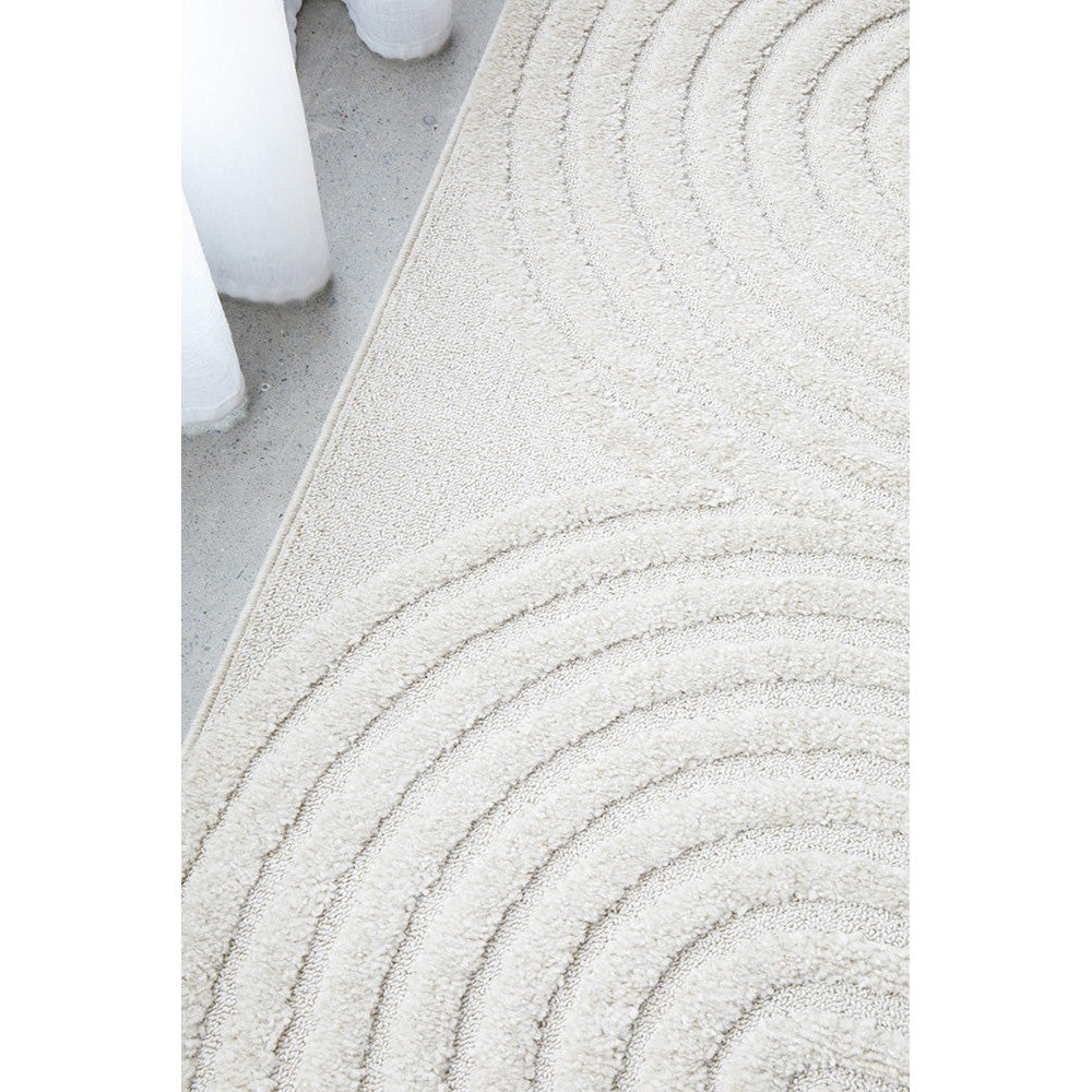 Lotus Abbey White Rug