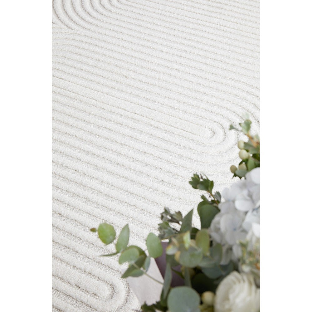 Lotus Carl White Runner Rug