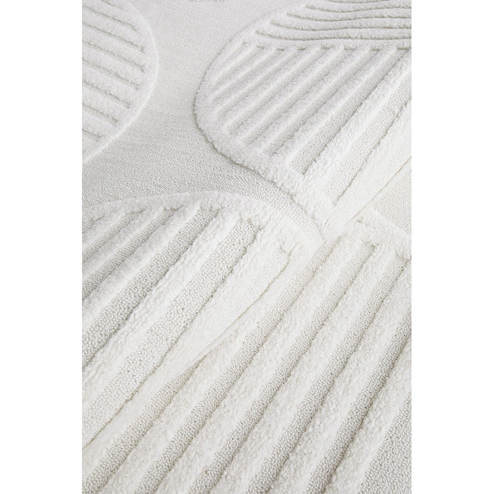 Lotus Leo White Rug