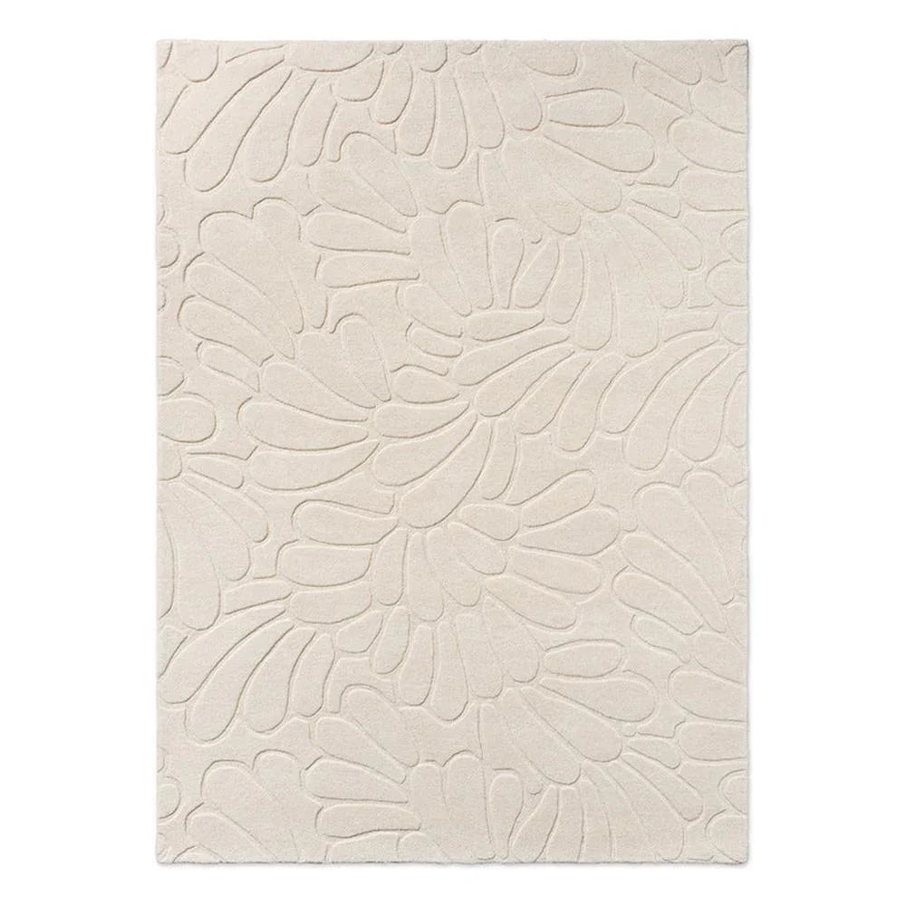 Laura Ashley Coleby Petals Ivory Cream Designer Rug