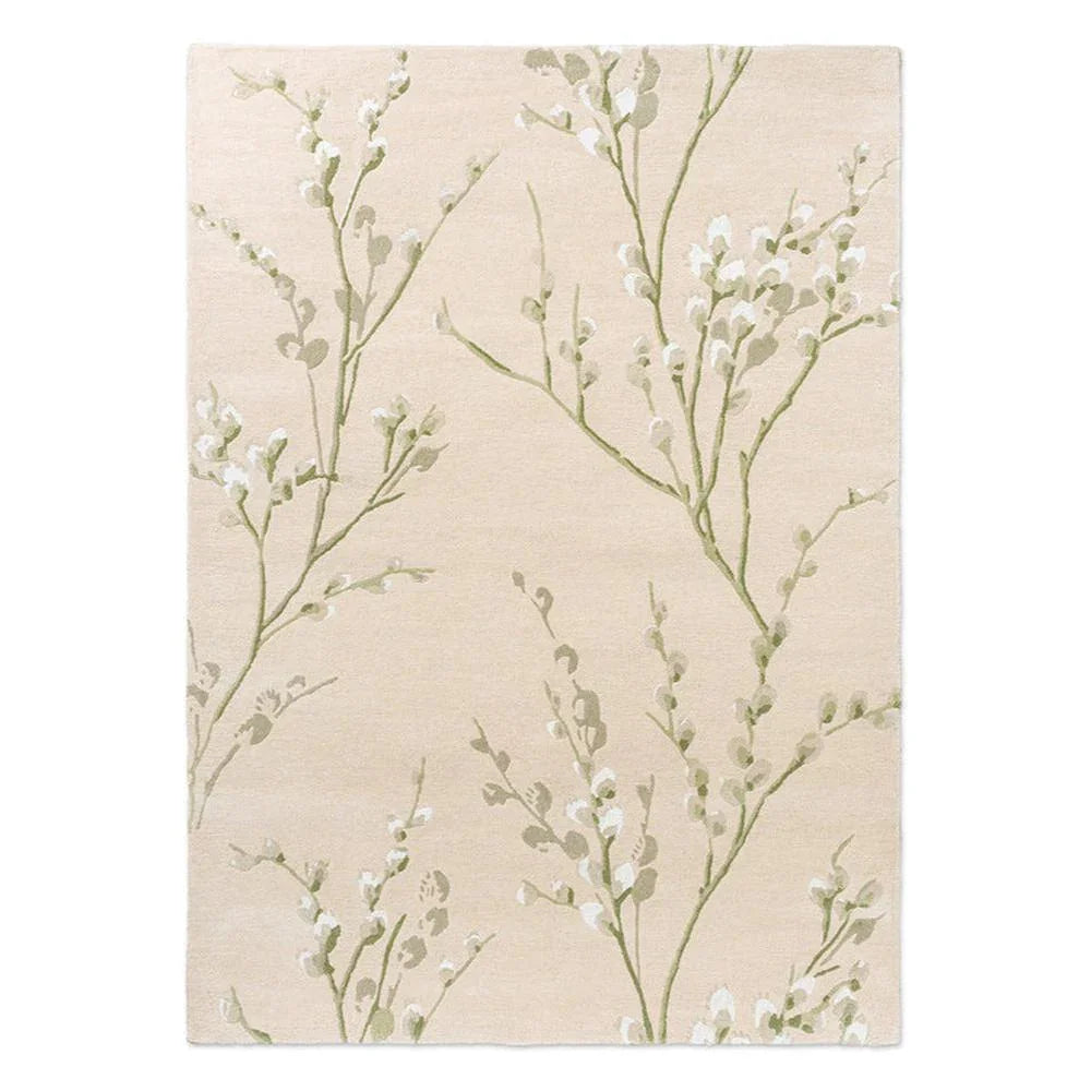 Laura Ashley Pussy Willow Hedgerow Green Designer Rug
