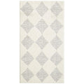 Marigold Aylin Diamond Ivory Rug featuring grey striped diamond pattern on ivory background, Rug Culture Marigold collection