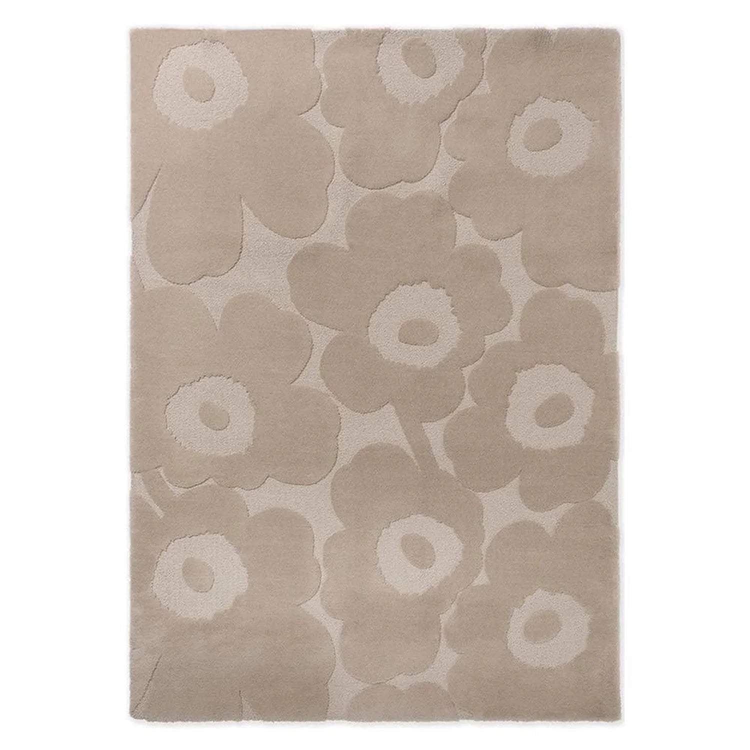 Marimekko Unikko Light Beige Designer Rug