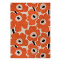 Marimekko Unikko Orange Red Designer Rug