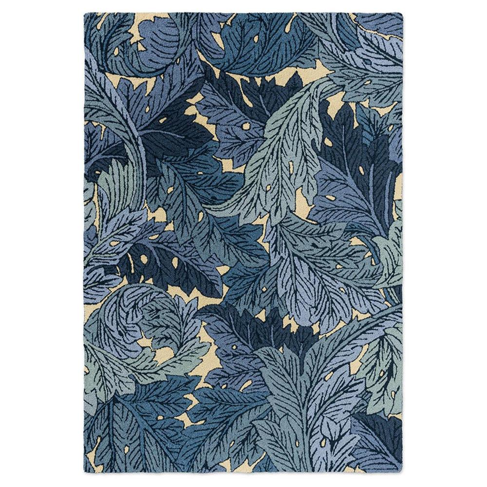 Morris & Co Acanthus Indigo Designer Outdoor Rug