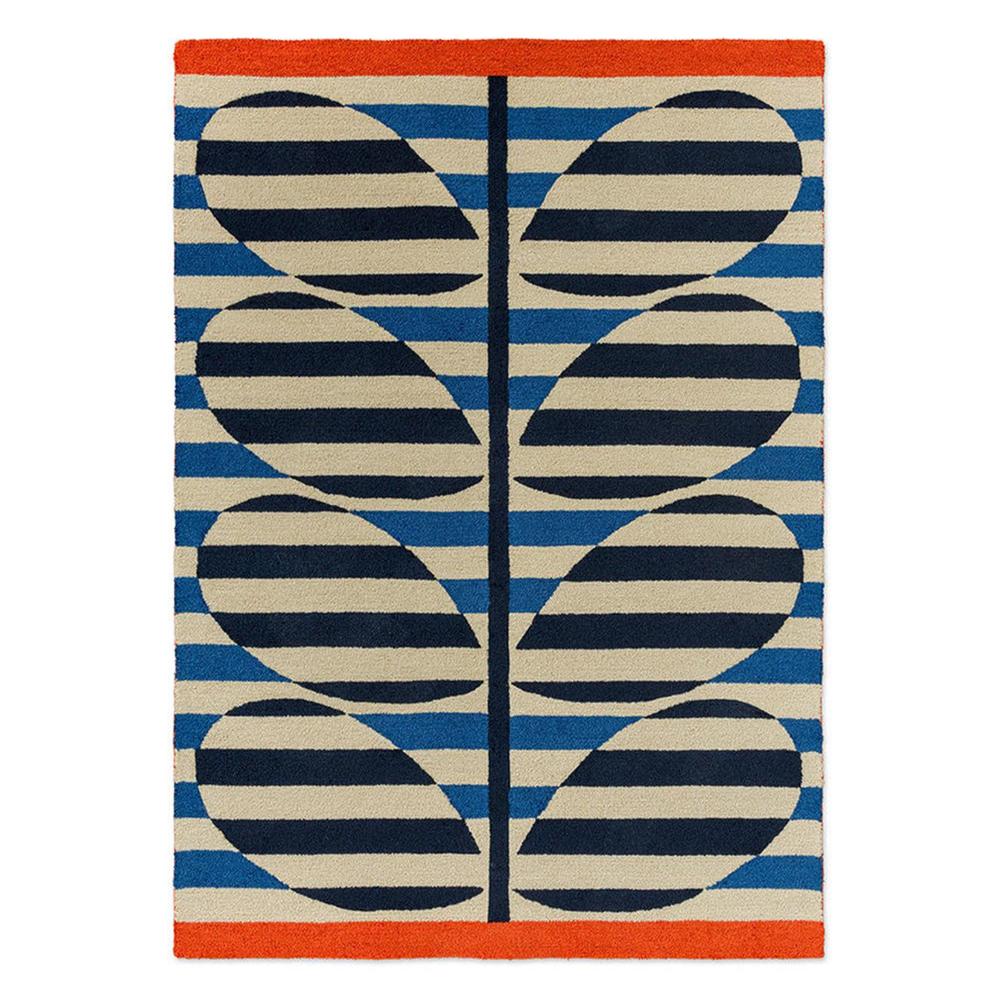 Orla Kiely Stripy Stem Azure Designer Outdoor Rug