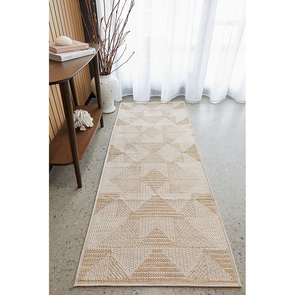 Patio Rico Natural Runner Indoor-Outdoor Rug