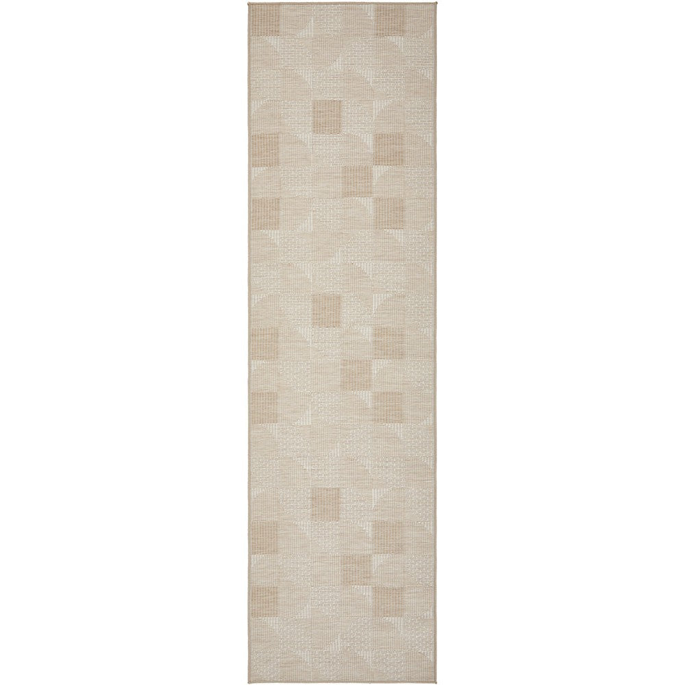 Patio Selin Natural Runner Indoor-Outdoor Rug