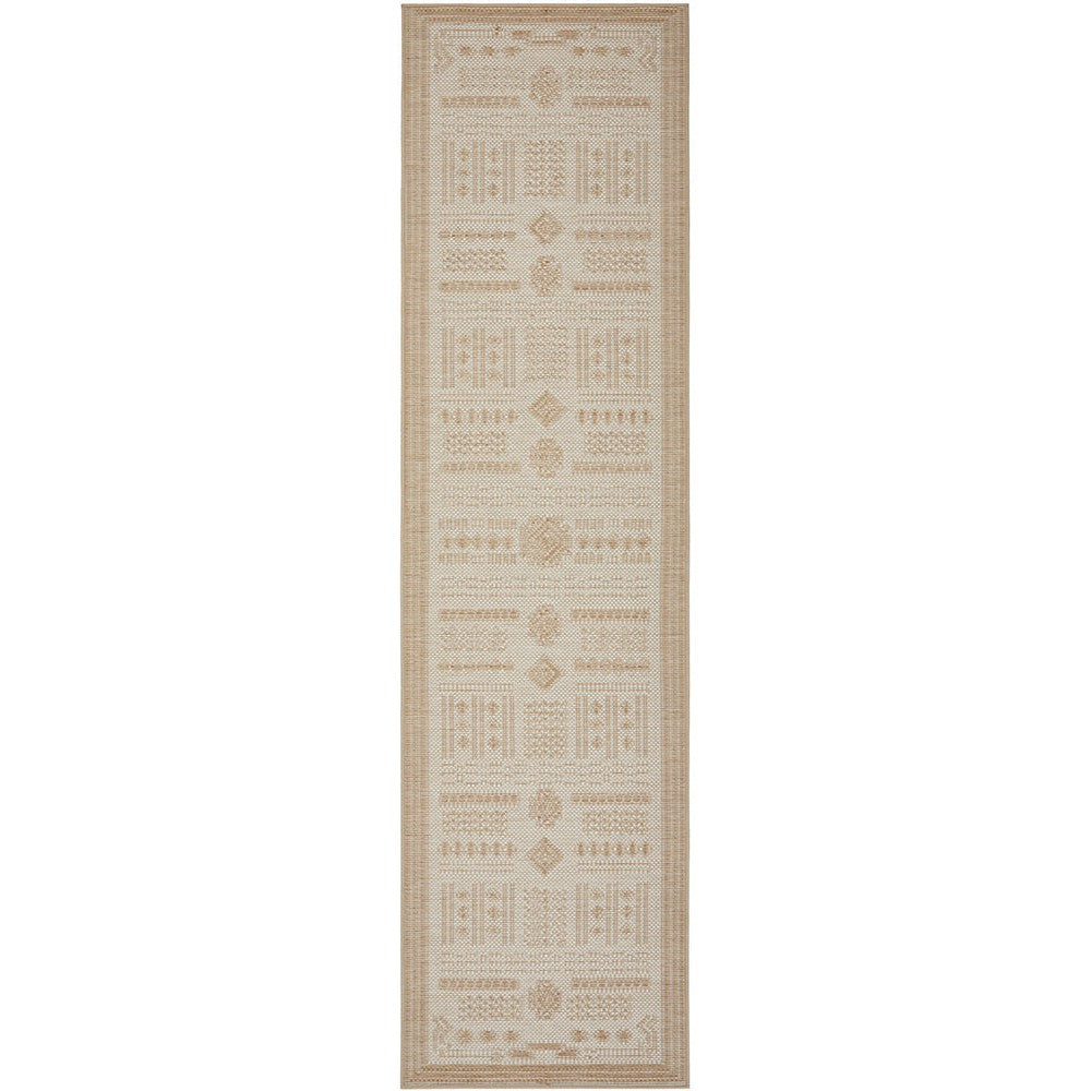 Patio Ziggy Natural Runner Indoor-Outdoor Rug