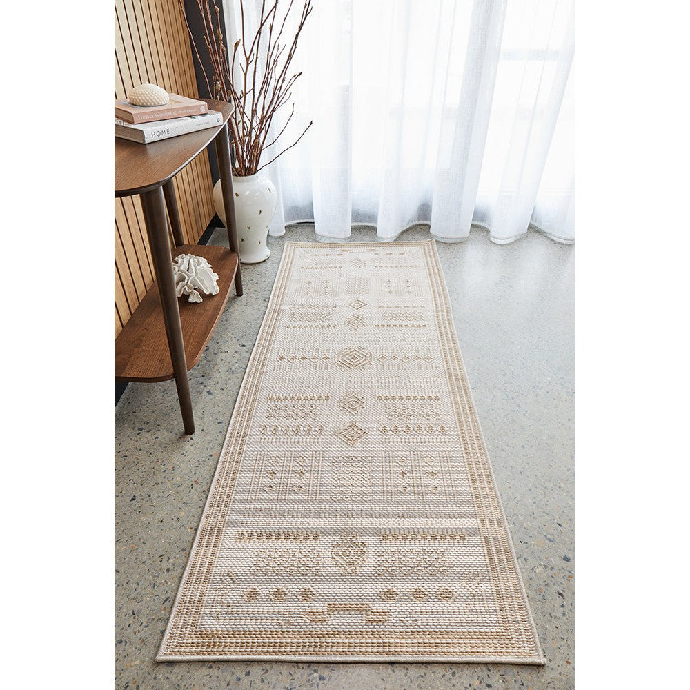 Patio Ziggy Natural Runner Indoor-Outdoor Rug