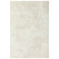 Revive Byron Natural Washable Rug featuring circular geometric pattern in cream and ivory on pale beige background, machine-made polyester blend