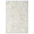 Revive Isla Marble Washable Rug featuring marble distressed pattern in pale ivory and light grey on white, machine-washable polyester