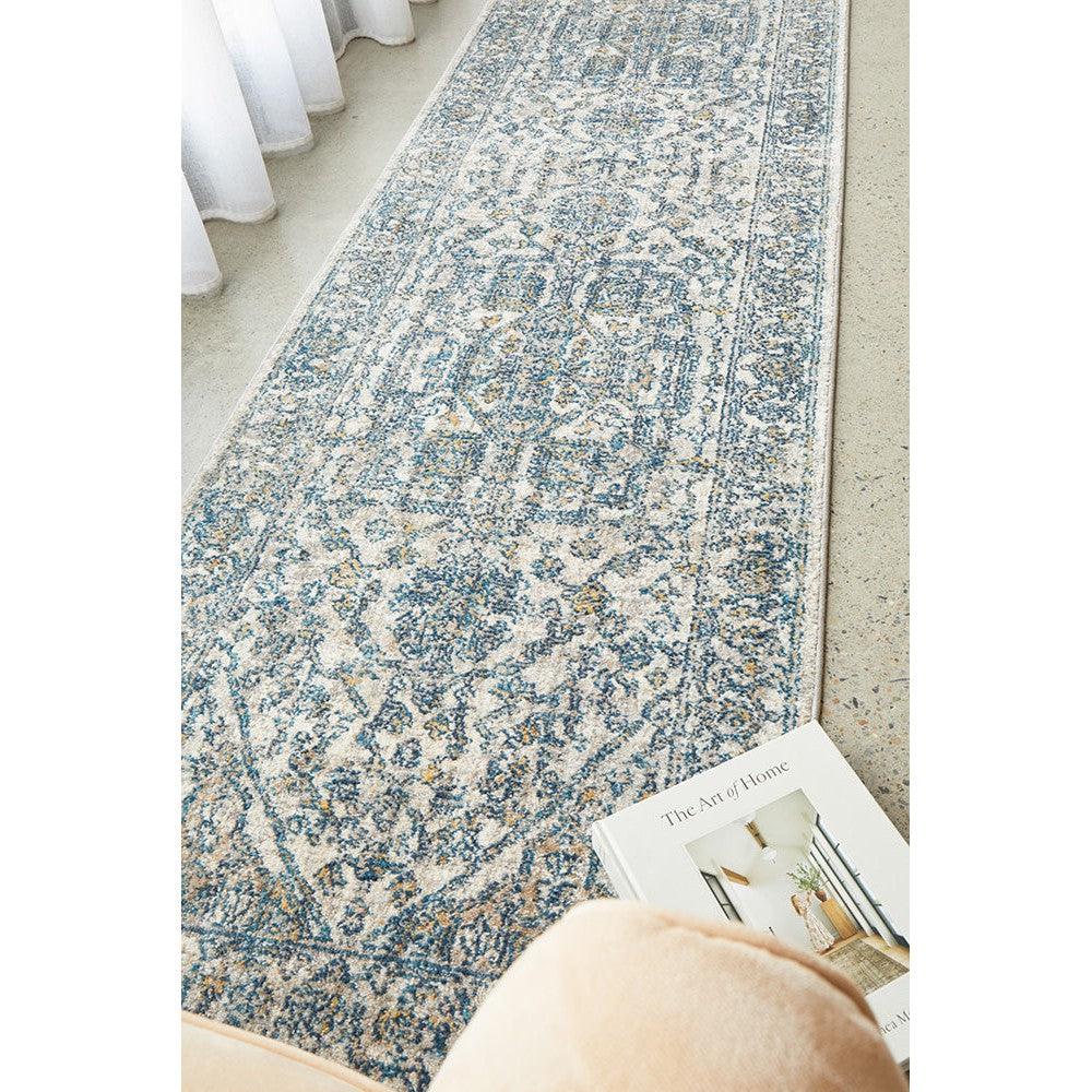 Sasha Blue Runner Rug