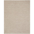 Steph And Gian Birch Flax Rug featuring understated texture in flax beige, cream and taupe on white, hand-tufted flax