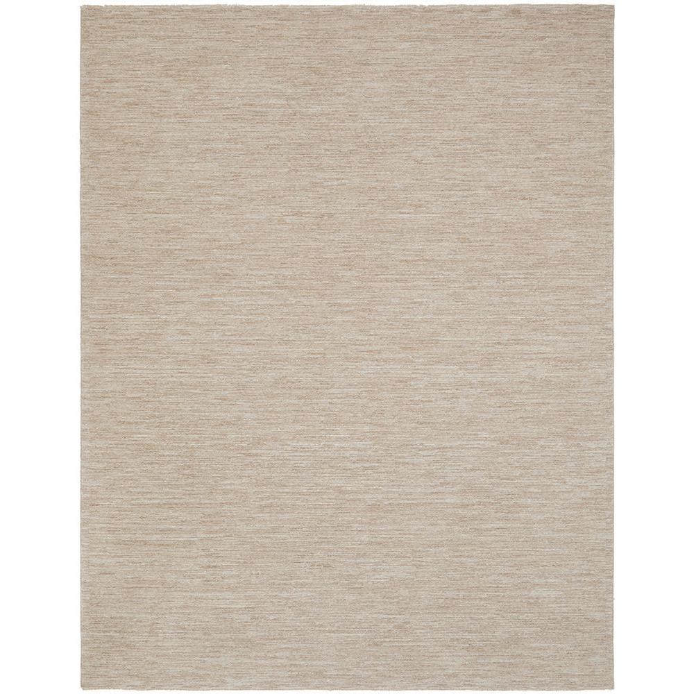 Steph And Gian Birch Flax Rug featuring understated texture in flax beige, cream and taupe on white, hand-tufted flax