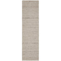 Steph And Gian Elm Pepper Runner Rug featuring textured pattern in cream, taupe on white background, hand-tufted wool