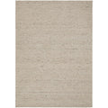 Steph And Gian Elm Pepper Rug featuring textured solid design in beige, taupe, sand on white, power-loomed polyester