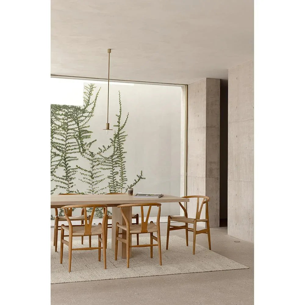 Steph And Gian Elm Pepper Rug featuring subtle textured design in cream, ivory and beige on warm beige background, hand-tufted wool