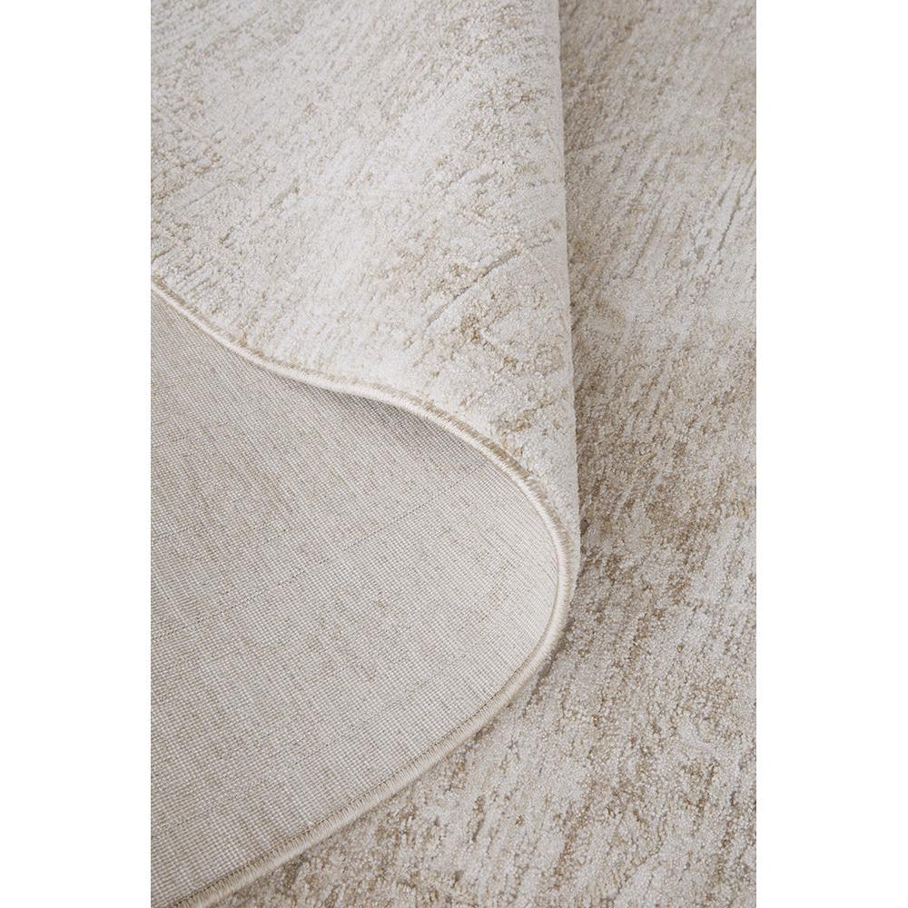 Steph And Gian Flora Husk Runner Rug featuring damask pattern in cream, beige, taupe on ivory, machine-made wool