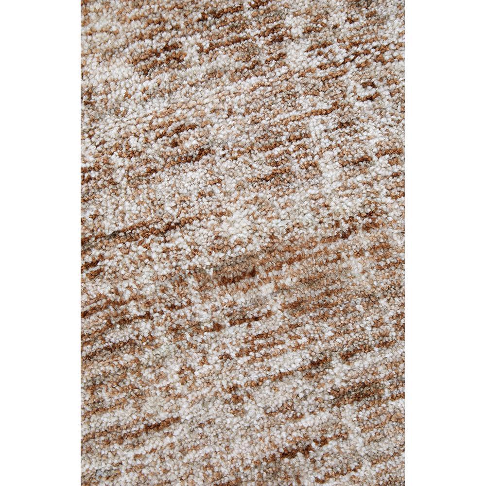 Steph And Gian Meadow Cardamom Rug featuring plush shag in caramel brown, cream and taupe on beige, hand-tufted wool
