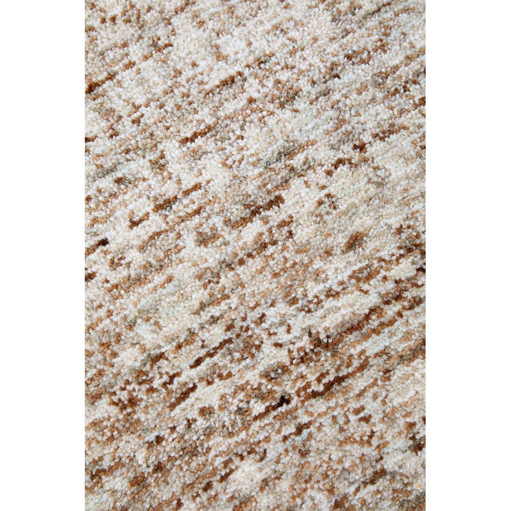 Steph And Gian Meadow Malt Rug with shaggy mottled pattern in cream, ivory and taupe on white background, tufted polyester