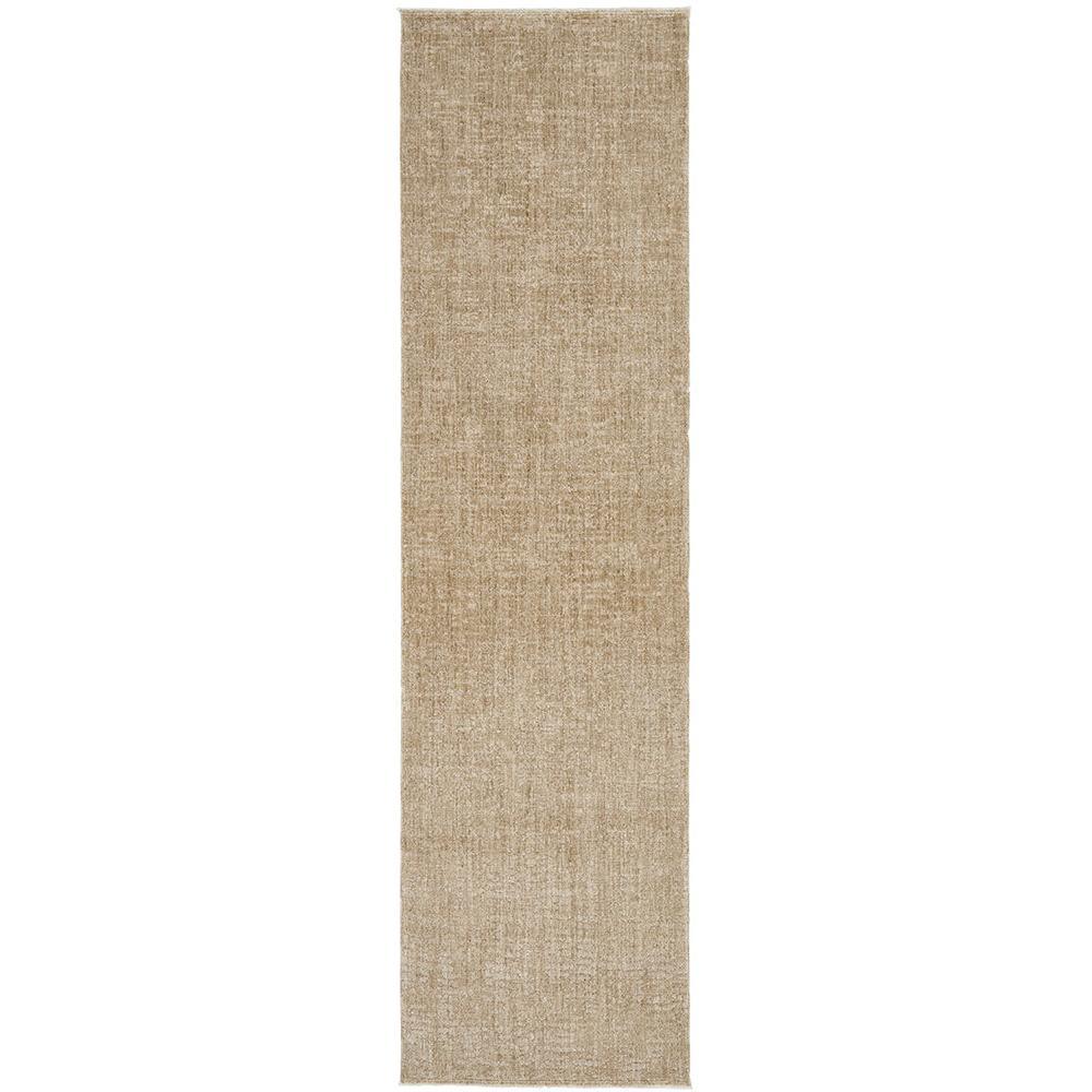 Steph And Gian Willow Wheat Rug featuring solid pattern in wheat, beige and cream on white background, woven wool
