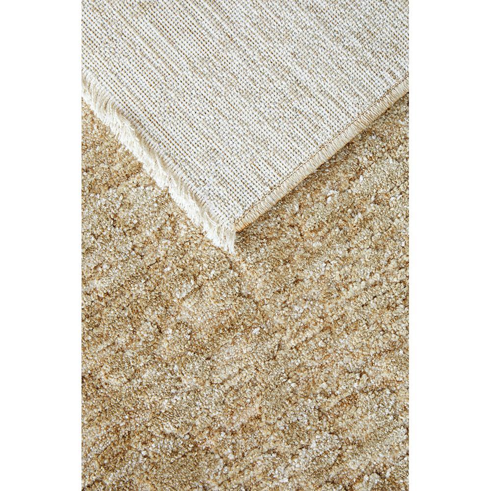 Steph And Gian Willow Wheat Runner Rug featuring textured weave in beige, cream and ivory on sandy beige background, hand-woven wool