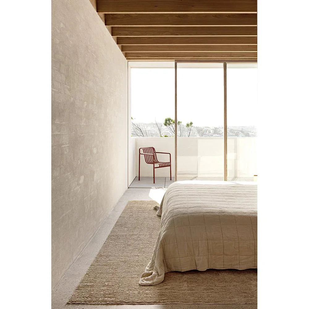 Steph And Gian Willow Wheat Rug featuring natural woven texture in beige, cream and sand on light cream floor, handwoven jute