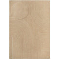 Summit Archie Beige Rug featuring circular arc pattern in beige, camel and taupe on light beige background, construction and material unspecified