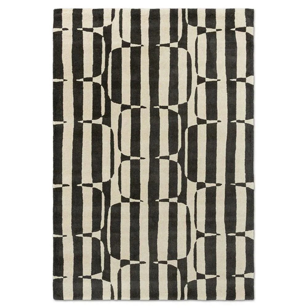 Scion Lohko Stripe-charcoal Designer Rug