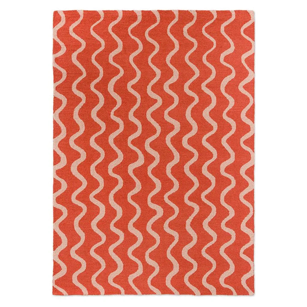 Scion Ribbon - Coral Designer Rug