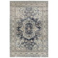 Providence Esquire Brushed Traditional Blue Rug - ICONIC RUGS
